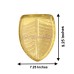 Banana Leaf Shaped Thali in Brass - Size_5.8 x 7.7 inches